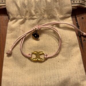 Tory Burch Embrace Ambition Bracelet - baby pink and gold